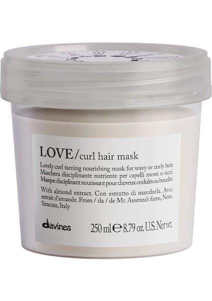 Curl Hair Maske Kıvırcık Saçlar Için Bukle Belirginleştirici 250 ml