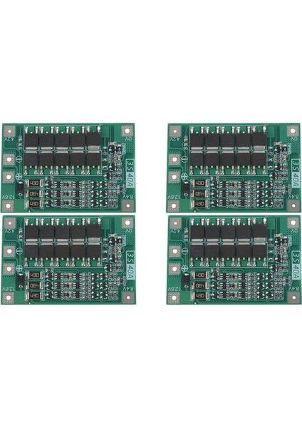 4 Adet 3s 40A Tornavida Için 12V Li-Ion 18650 Bms Koruma Levhası Pcm Denge Liion Hücreli (Yurt Dışından)