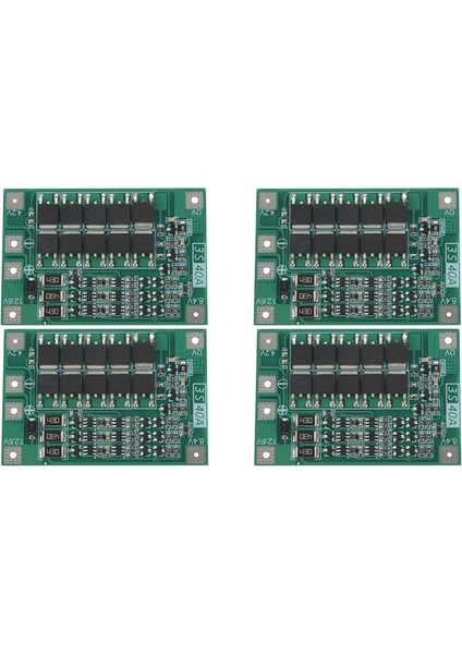 4 Adet 3s 40A Tornavida Için 12V Li-Ion 18650 Bms Koruma Levhası Pcm Denge Liion Hücreli (Yurt Dışından)