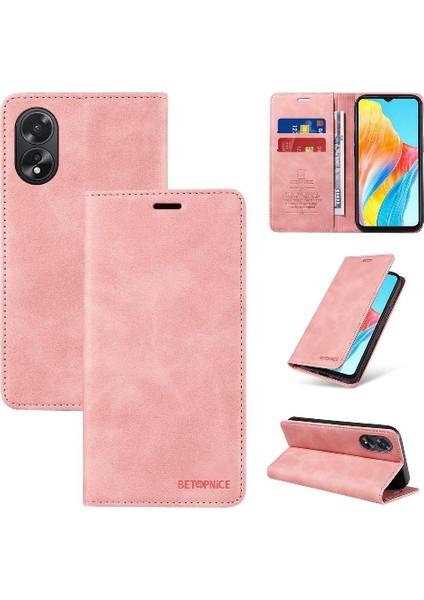 Oppo A38 4g Pu Deri Manyetik Koruyucu Folyo Cüzdan Için Kılıf (Yurt Dışından)