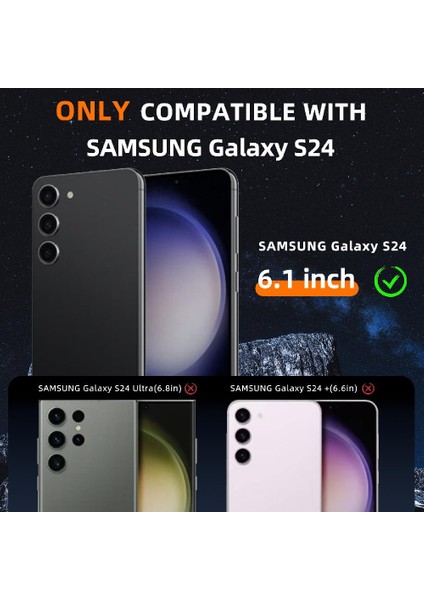 Samsung Galaxy S24 IP68 Su Geçirmez Tam 12FT Askeri Darbeye Dayanıklı (Yurt Dışından) indirimleri