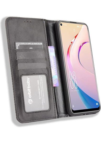 Oukitel C21 Pro Pu Deri Manyetik Kapatma Cüzdan Için Kılıf (Yurt Dışından)