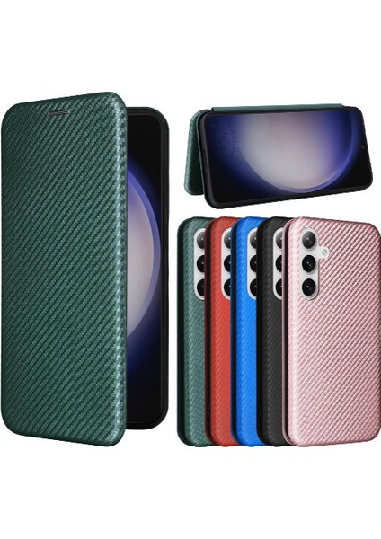 Samsung Galaxy S24 Ultra Tam Koruma Manyetik Karbon Fiber (Yurt Dışından)