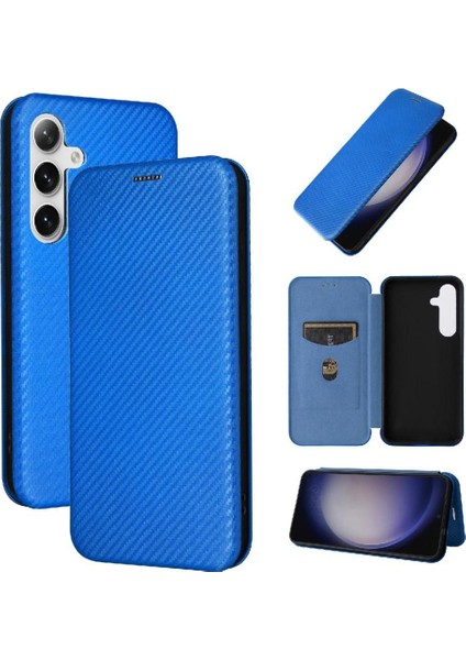 Samsung Galaxy S24 Ultra Tam Koruma Manyetik Karbon Fiber (Yurt Dışından)