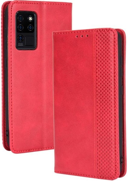 Oukitel C21 Pu Deri Manyetik Kapatma Cüzdan Için Kılıf (Yurt Dışından)
