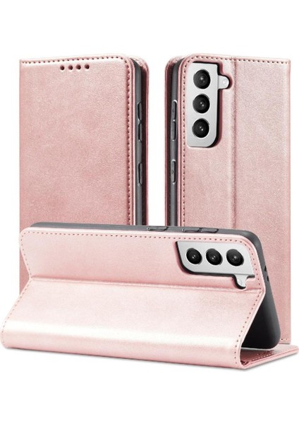 Samsung Galaxy S21 Deri Folio Flip Case Kart Ekleme ile (Yurt Dışından)