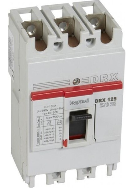 DRX125 3X63 Amper 20KA Sabit Tip Kompakt Şalter