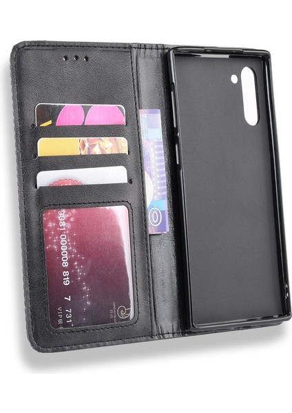 Samsung Galaxy Not 10 Için Kılıf Pu Deri Manyetik Kapatma Cüzdan (Yurt Dışından)
