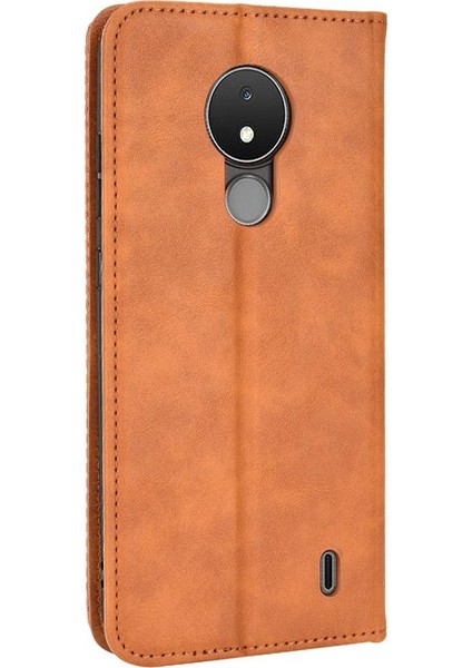 Nokia C21 Pu Deri Manyetik Kapatma Cüzdan Için Kılıf (Yurt Dışından) modelleri
