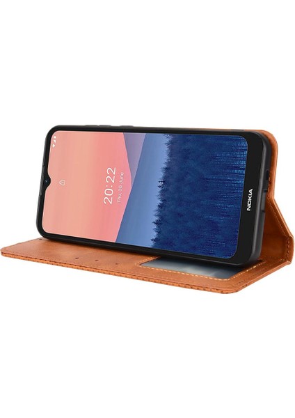 Nokia C21 Pu Deri Manyetik Kapatma Cüzdan Için Kılıf (Yurt Dışından) fırsatları