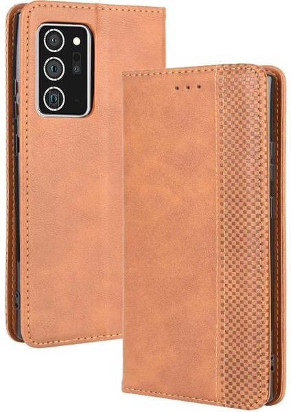 Samsung Galaxy Not 20 Için Kılıf Ultra 5g Pu Deri Cüzdan Manyetik Kapatma (Yurt Dışından)