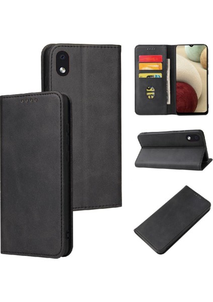 Samsung Galaxy A20E/A10E Kart Tutucu Kickstand Tam Kart ile Kılıf (Yurt Dışından)