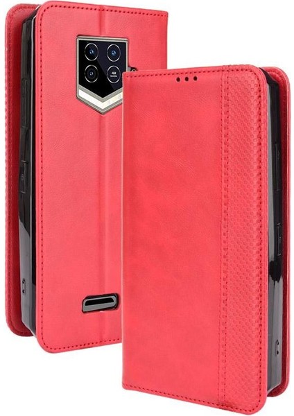 Oukitel WP15 Manyetik Kapatma Pu Deri Cüzdan Için Kılıf (Yurt Dışından)