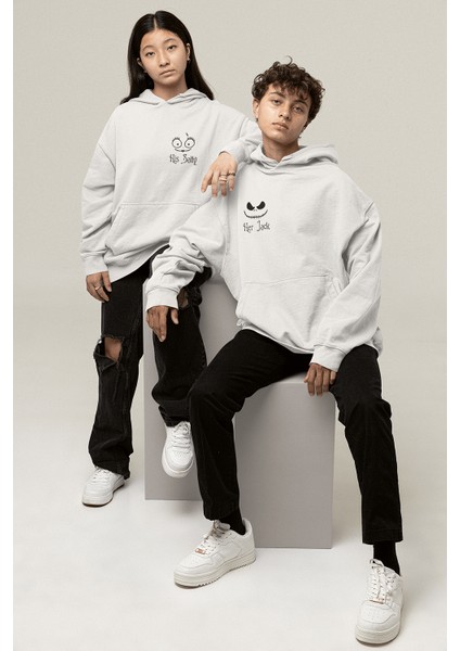 Jack ve Sally Sevgili/çift/arkadaşlık 2'li Kapşonlu Sweatshirt Seti