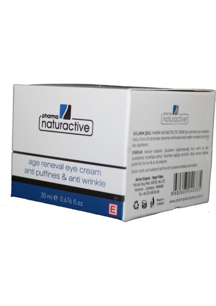 Göz Altı ve Çevresi Bakımı 20 ml