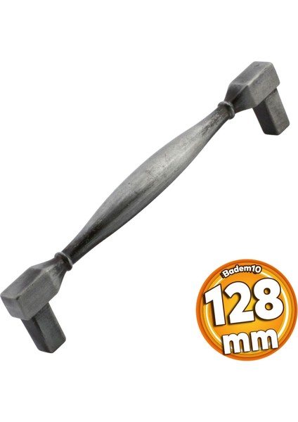 Kare Kulp Mobilya Mutfak Dolabı Çekmece Dolap Kulpları Kapak Kulpu Kulbu Antik Gümüş 128 mm Metal