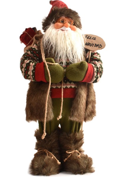 Noel Baba Heykeli Noel 45CM (Yurt Dışından)