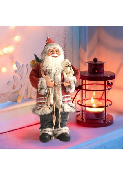 Noel Baba Heykeli Figürleri 45CM (Yurt Dışından)