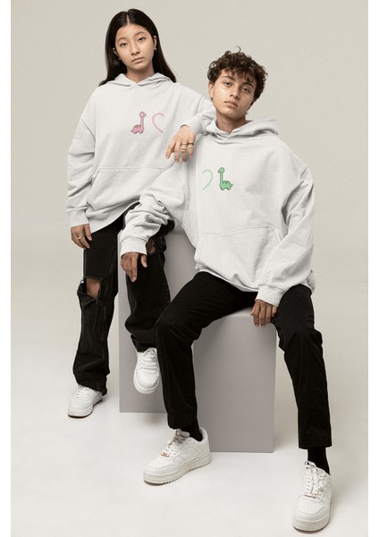 Kalpli Dinazorlar Sevgili/çift/arkadaşlık 2'li Kapşonlu Sweatshirt Seti fiyatları