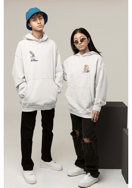 Bugs Bunny Sevgili/çift/arkadaşlık 2'li Kapşonlu Sweatshirt Seti