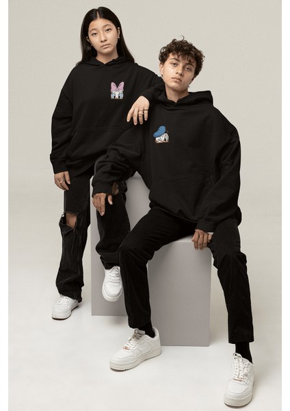 Donald Duck ve Daisy Duck Sevgili/çift/arkadaşlık 2'li Kapşonlu Sweatshirt Seti
