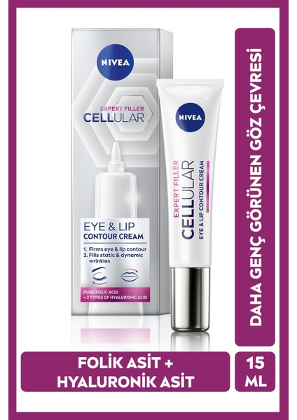 Cellular Expert Filler Yaşlanma Karşıtı Göz Bakım Kremi 15 Ml,hyaluronik Asit ve Folik Asit