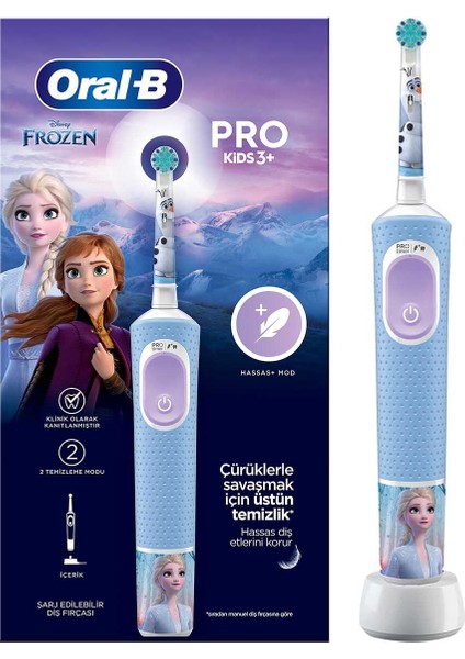 Vitality Pro Frozen Özel Seri Çocuklar Için Şarj Edilebilir Diş Fırçası