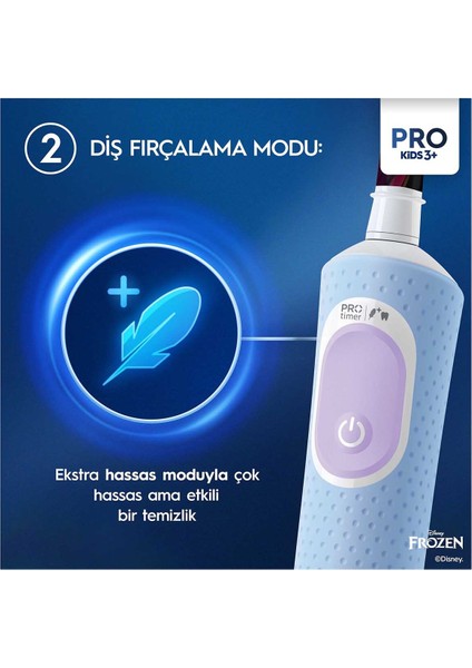 Vitality Pro Frozen Özel Seri Çocuklar Için Şarj Edilebilir Diş Fırçası