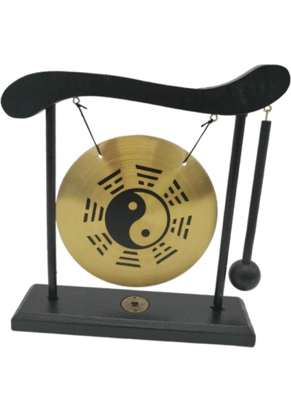 Gong Süs Standı ile Çin Bakır Gong Mini Rüzgar Çanları Pirinç Feng Shui (Yurt Dışından) indirimleri