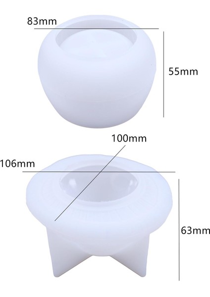 Takı Tepsisi Döküm Aracı El Yapımı Takı Yapımcısı 10.6CM10CMX6.3CM Beyaz (Yurt Dışından)