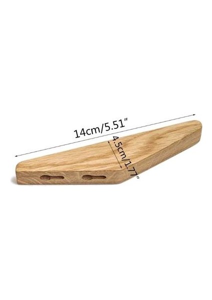 2 Adet Ahşap Elbise Askı Duvara Monte Ceket Şapka Eşarp Kanca Anahtar Depolama Raf Dropshipping | Robe Hooks (Yurt Dışından)