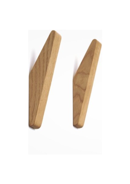 2 Adet Ahşap Elbise Askı Duvara Monte Ceket Şapka Eşarp Kanca Anahtar Depolama Raf Dropshipping | Robe Hooks (Yurt Dışından)
