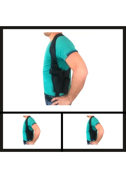 Uyguna-Yakala 9 mm Imperteks Şarjörlü Koltuk Altı KILIFI-VAK.300