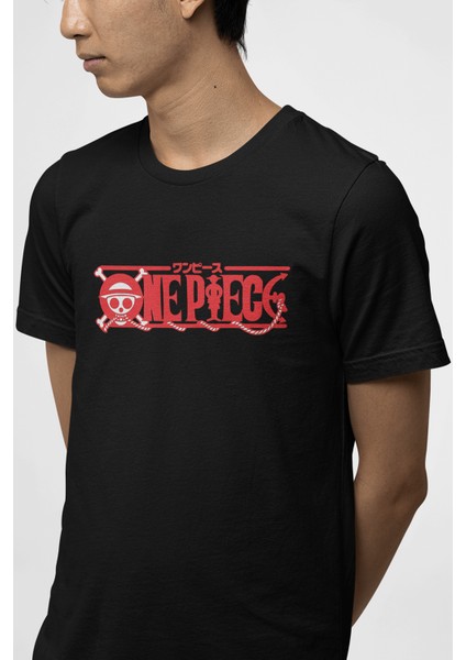 One Piece Red Logo Tişört