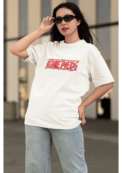 One Piece Red Logo Tişört