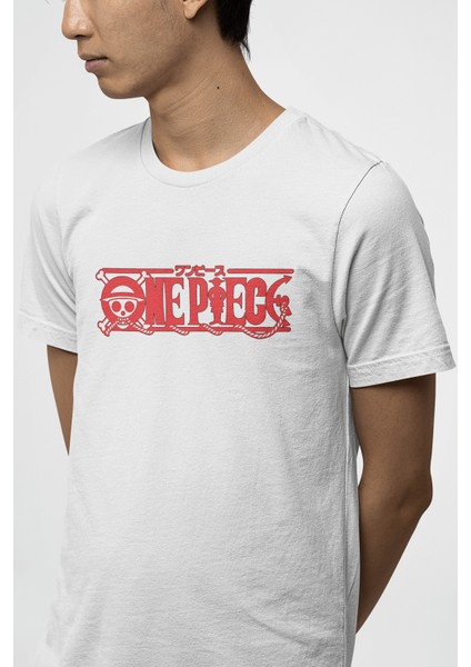 One Piece Red Logo Tişört