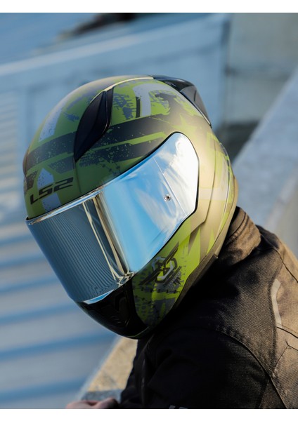 Rapıd 2 Race Thunder Bırds Mat Yeşil-Siyah-Gri Kask
