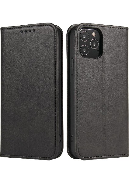 Iphone 15 Için Kılıf Pro Deri Folio Flip Case Kart ile Tam Koruma (Yurt Dışından)