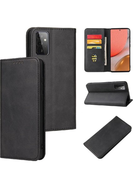Samsung Galaxy A73 5g Tam Koruma Deri Folio Flip Case (Yurt Dışından)