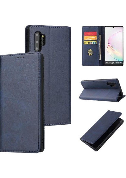 Samsung Galaxy Not 10 Artı Tam Koruma Deri Folio Kapak (Yurt Dışından)