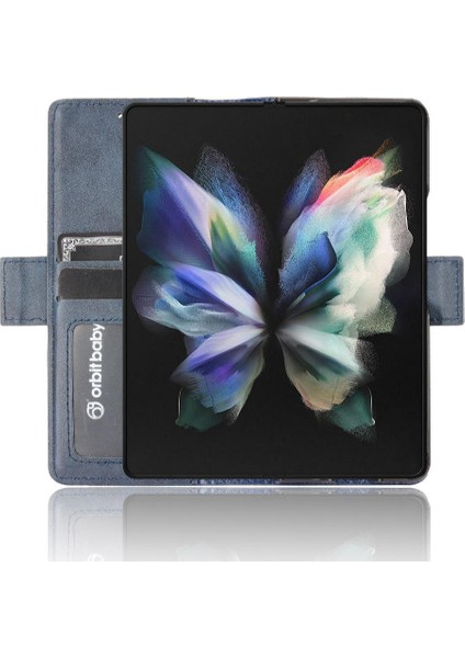 Samsung Galaxy Z Için Kılıf Fold 3 5g Manyetik Kapatma Pu Deri Cüzdan (Yurt Dışından) indirimleri