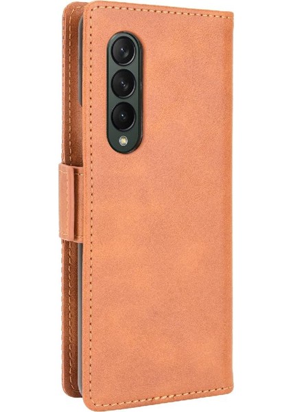 Samsung Galaxy Z Için Kılıf Fold 3 5g Manyetik Kapatma Pu Deri Cüzdan (Yurt Dışından) fiyatları