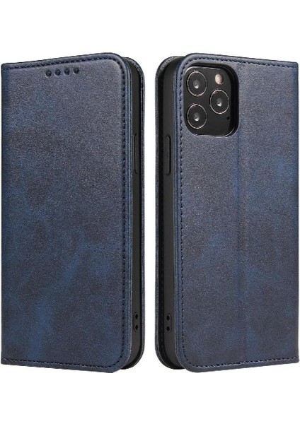 Kart Tutucu Kickstand Manyetik Karbon Kart ile iphone 12 Pro Max Için Kılıf (Yurt Dışından)