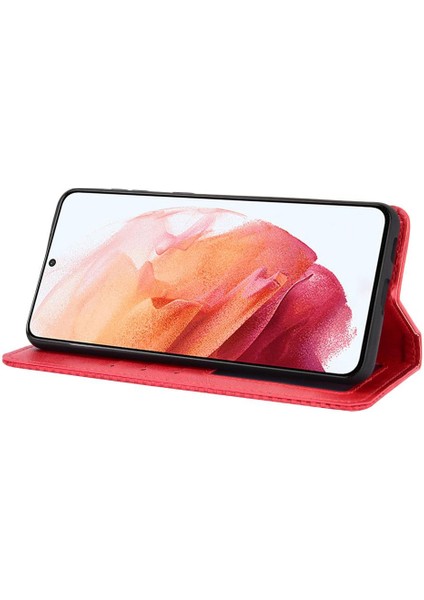 Samsung Galaxy S21 Artı 5g Manyetik Kapatma Cüzdan Pu Deri (Yurt Dışından)