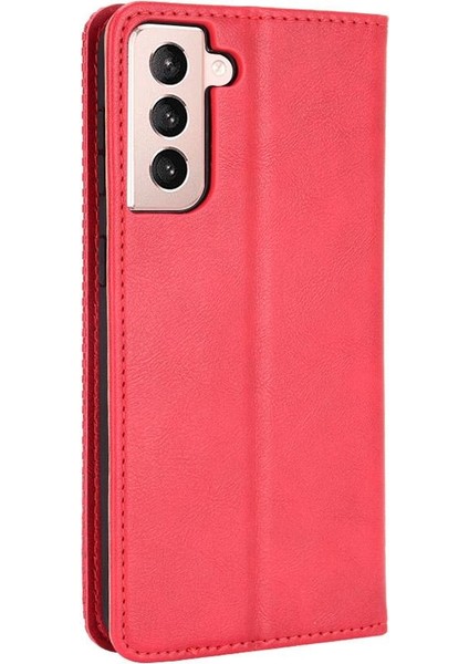 Samsung Galaxy S21 Artı 5g Manyetik Kapatma Cüzdan Pu Deri (Yurt Dışından)