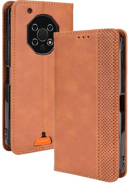 Oukitel WP13 5g Cüzdan Manyetik Kapatma Pu Deri Için Kılıf (Yurt Dışından)