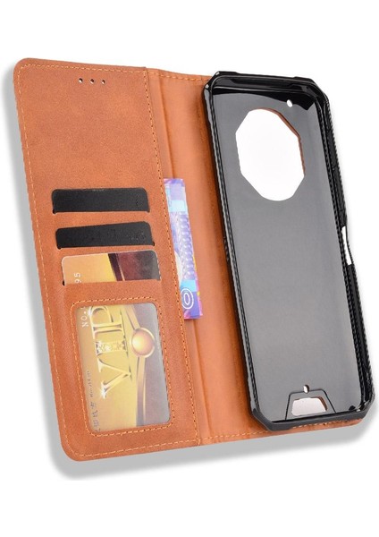 Oukitel WP13 5g Cüzdan Manyetik Kapatma Pu Deri Için Kılıf (Yurt Dışından) indirimleri