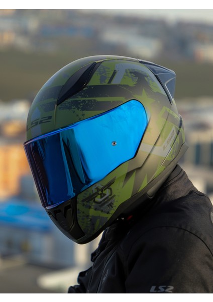 Rapıd 2 Race Thunder Bırds Mat Yeşil-Siyah-Gri Kask modelleri