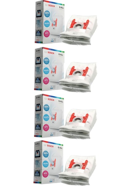 Siemens VS59A99 Super Xs Dino Toz Torbası 16 Adet G All ( 4 Kutu )