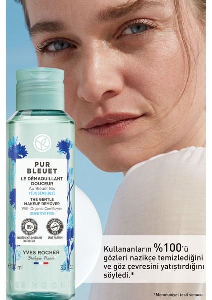 Hassas Ciltler Için Pur Bleuet Göz Makyaj TEMIZLEYICI-100 ml modelleri